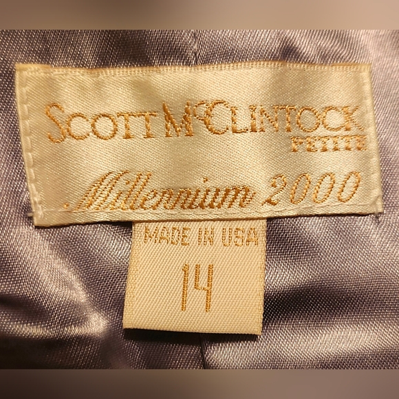 Vintage Scott McClintock Millenium 2000 - Strapless Iridescent Purple Gown - Picture 3 of 4